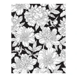 Peony Background Press Plate From The Let's Celebrate Collection By Yana Smakula -Woodland Scenics Shop BP 121 Let s Celebrate Yana Smakula Peony Background Color