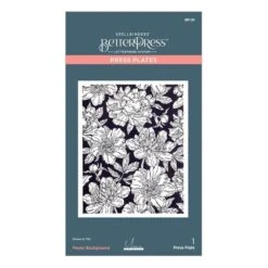 Peony Background Press Plate From The Let's Celebrate Collection By Yana Smakula -Woodland Scenics Shop BP 121 Let s Celebrate Yana Smakula Peony Background Pac