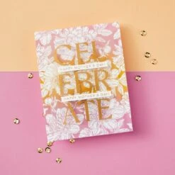 Peony Background Press Plate From The Let's Celebrate Collection By Yana Smakula -Woodland Scenics Shop BP 121 Let s Celebrate Yana Smakula Peony Background Project 4