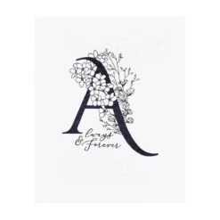 Floral A And Sentiment Press Plate From The Every Occasion Floral Alphabet Collection -Woodland Scenics Shop BP 124 Every Occasion Floral A and Sentiment Project