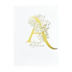 Floral A And Sentiment Press Plate From The Every Occasion Floral Alphabet Collection -Woodland Scenics Shop BP 124 Glimmer