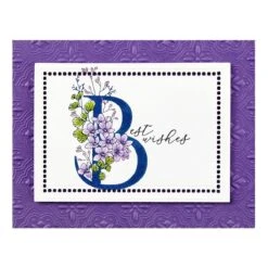 Floral B And Sentiment Press Plate From The Every Occasion Floral Alphabet Collection 14 Floral B And Sentiment Press Plate From The Every Occasion Floral Alphabet Collection -Woodland Scenics Shop BP 125 Every Occasion Floral B and Sentiment Project