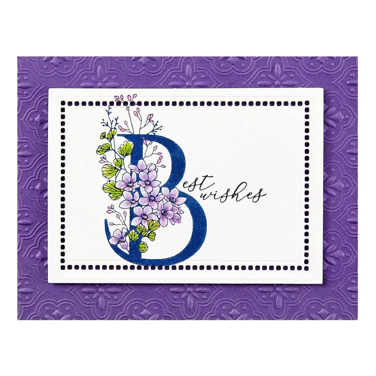Floral B And Sentiment Press Plate From The Every Occasion Floral Alphabet Collection 7 Floral B And Sentiment Press Plate From The Every Occasion Floral Alphabet Collection - Image 7