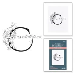 Floral C And Sentiment Press Plate From The Every Occasion Floral Alphabet Collection