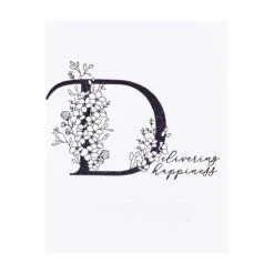 Floral D And Sentiment Press Plate From The Every Occasion Floral Alphabet Collection -Woodland Scenics Shop BP 127 Every Occasion Floral D and Sentiment Project
