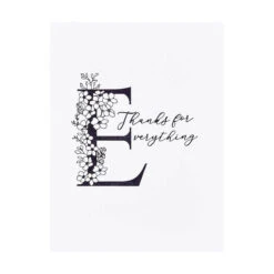 Floral E And Sentiment Press Plate From The Every Occasion Floral Alphabet Collection -Woodland Scenics Shop BP 128 Every Occasion Floral E and Sentiment Project