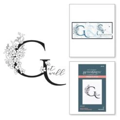 Floral G And Sentiment Press Plate From The Every Occasion Floral Alphabet Collection