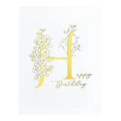 Floral H And Sentiment Press Plate From The Every Occasion Floral Alphabet Collection -Woodland Scenics Shop BP 131 Glimmer