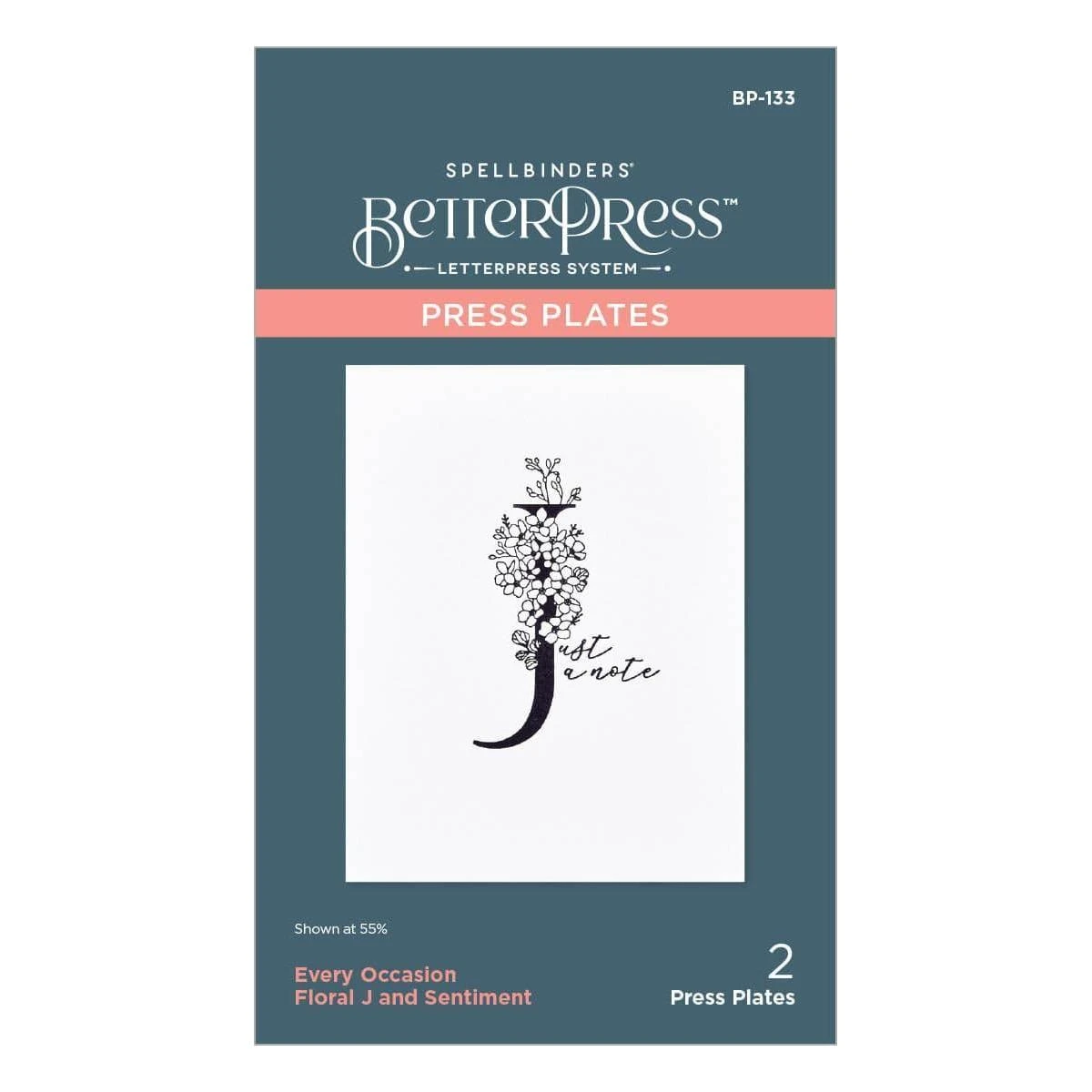 Floral J And Sentiment Press Plate From The Every Occasion Floral Alphabet Collection 7 Floral J And Sentiment Press Plate From The Every Occasion Floral Alphabet Collection - Image 7