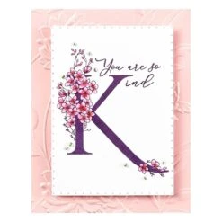 Floral K And Sentiment Press Plate From The Every Occasion Floral Alphabet Collection 14 Floral K And Sentiment Press Plate From The Every Occasion Floral Alphabet Collection -Woodland Scenics Shop BP 134 Every Occasion Floral K and Sentiment Project