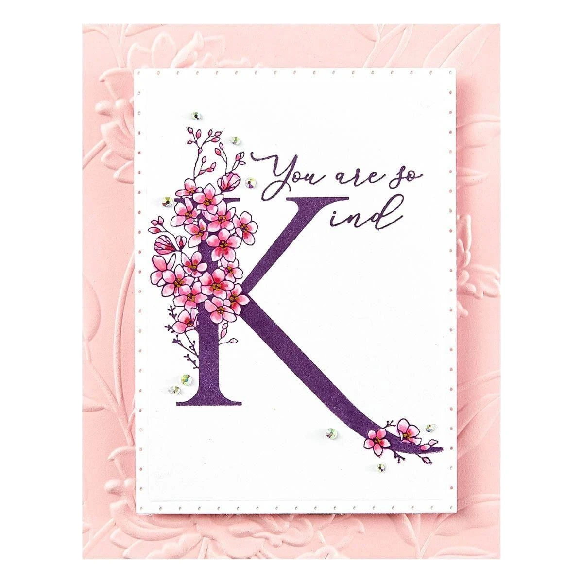 Floral K And Sentiment Press Plate From The Every Occasion Floral Alphabet Collection 7 Floral K And Sentiment Press Plate From The Every Occasion Floral Alphabet Collection - Image 7