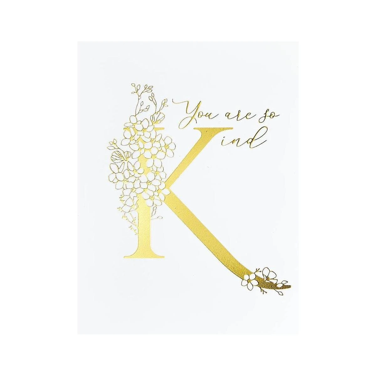 Floral K And Sentiment Press Plate From The Every Occasion Floral Alphabet Collection 3 Floral K And Sentiment Press Plate From The Every Occasion Floral Alphabet Collection - Image 3
