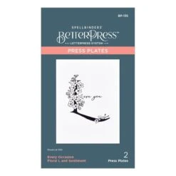 Floral L And Sentiment Press Plate From The Every Occasion Floral Alphabet Collection 13 Floral L And Sentiment Press Plate From The Every Occasion Floral Alphabet Collection -Woodland Scenics Shop BP 135 Every Occasion Floral L and Sentiment Pac