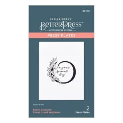 Floral O And Sentiment Press Plate From The Every Occasion Floral Alphabet Collection -Woodland Scenics Shop BP 138 Every Occasion Floral O and Sentiment Pac