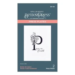 Floral P And Sentiment Press Plate From The Every Occasion Floral Alphabet Collection 11 Floral P And Sentiment Press Plate From The Every Occasion Floral Alphabet Collection -Woodland Scenics Shop BP 139 Every Occasion Floral P and Sentiment Pac