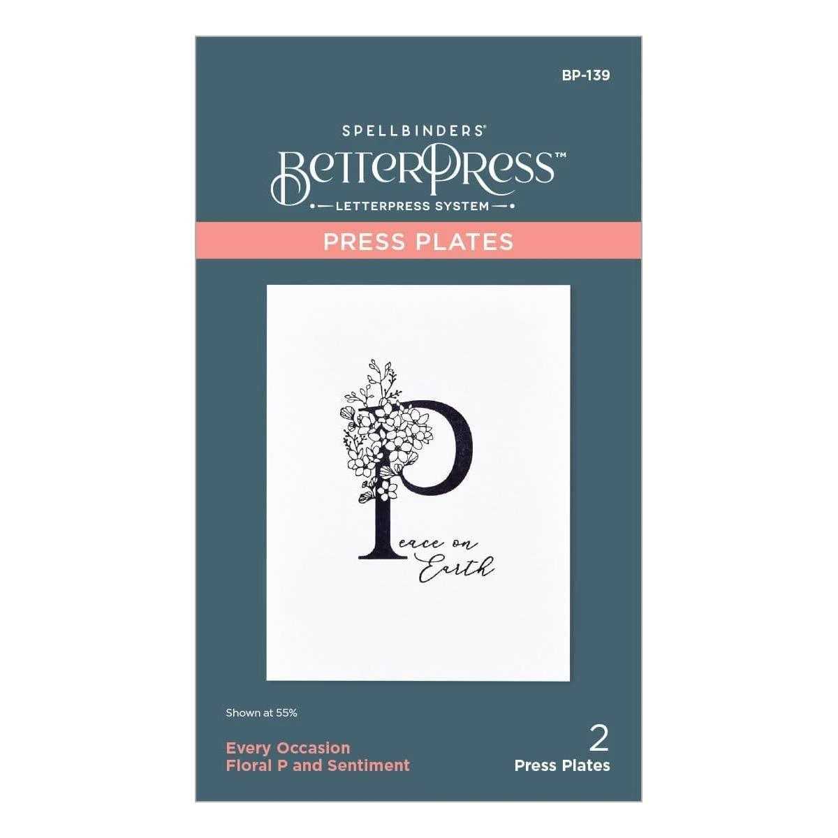Floral P And Sentiment Press Plate From The Every Occasion Floral Alphabet Collection 6 Floral P And Sentiment Press Plate From The Every Occasion Floral Alphabet Collection - Image 6