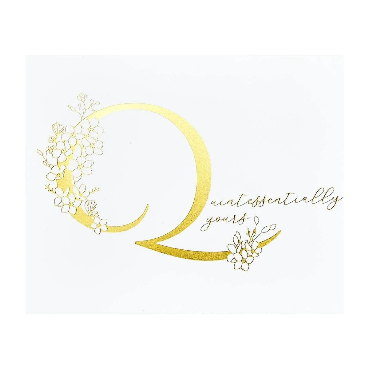 Floral Q And Sentiment Press Plate From The Every Occasion Floral Alphabet Collection 3 Floral Q And Sentiment Press Plate From The Every Occasion Floral Alphabet Collection - Image 3