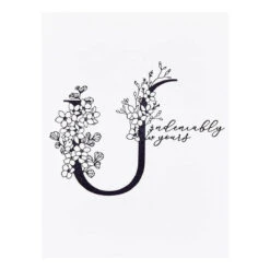 Floral U And Sentiment Press Plate From The Every Occasion Floral Alphabet Collection -Woodland Scenics Shop BP 144 Every Occasion Floral U and Sentiment Project