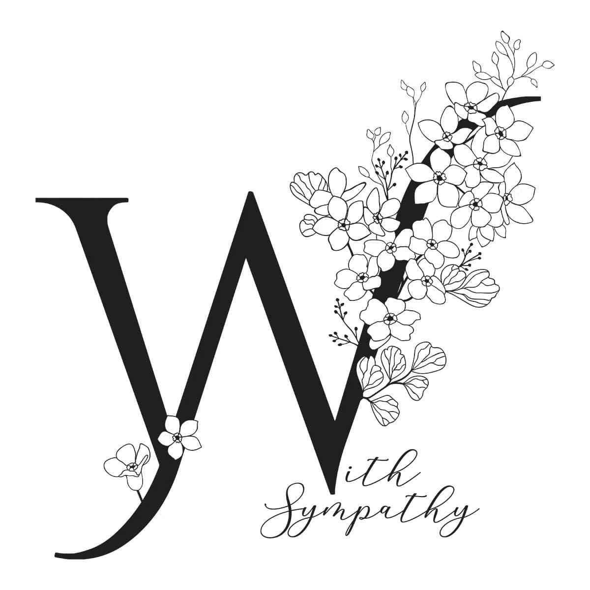 Floral W And Sentiment Press Plate From The Every Occasion Floral Alphabet Collection 4 Floral W And Sentiment Press Plate From The Every Occasion Floral Alphabet Collection - Image 4