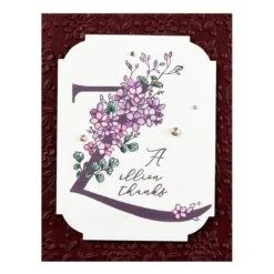 Floral Z And Sentiment Press Plate From The Every Occasion Floral Alphabet Collection 12 Floral Z And Sentiment Press Plate From The Every Occasion Floral Alphabet Collection -Woodland Scenics Shop BP 149 Every Occasion Floral Z and Sentiment Project