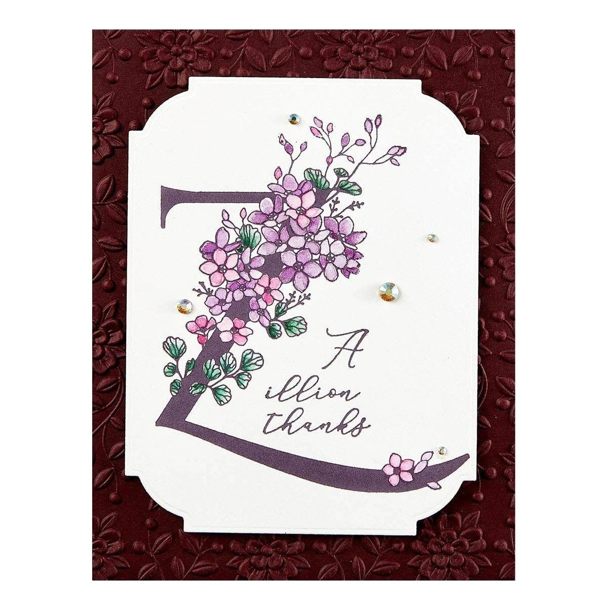 Floral Z And Sentiment Press Plate From The Every Occasion Floral Alphabet Collection 6 Floral Z And Sentiment Press Plate From The Every Occasion Floral Alphabet Collection - Image 6