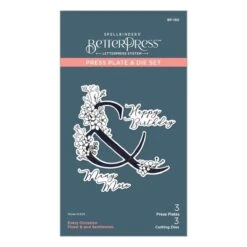 Floral & And Sentiment Press Plate From The Every Occasion Floral Alphabet Collection -Woodland Scenics Shop BP 150 Every Occasion Floral and Sentiment Pac