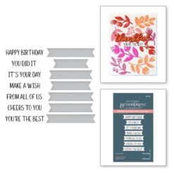 Cheers To You Sentiments Press Plate & Die Set From Cheers To You Collection