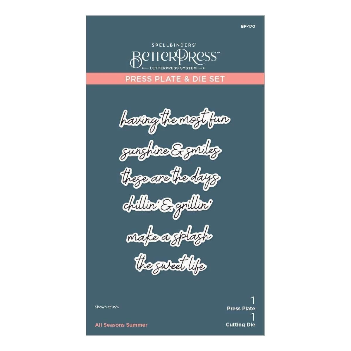 Spellbinders Exclusive - All Seasons Sentiments BetterPress Bundle From The All Seasons Scrapbooking Collection 18 Spellbinders Exclusive - All Seasons Sentiments BetterPress Bundle From The All Seasons Scrapbooking Collection - Image 18