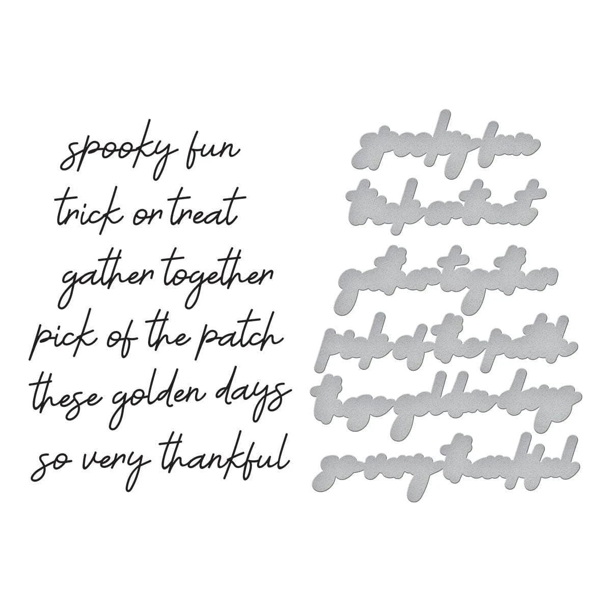 Spellbinders Exclusive - All Seasons Sentiments BetterPress Bundle From The All Seasons Scrapbooking Collection 3 Spellbinders Exclusive - All Seasons Sentiments BetterPress Bundle From The All Seasons Scrapbooking Collection - Image 3