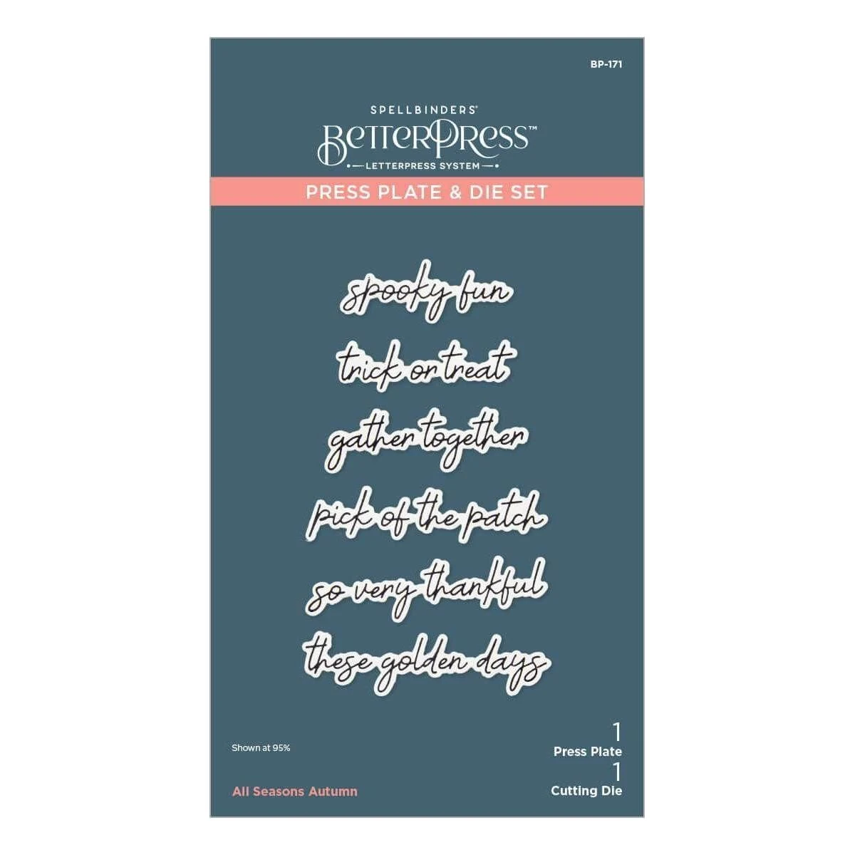 Spellbinders Exclusive - All Seasons Sentiments BetterPress Bundle From The All Seasons Scrapbooking Collection 15 Spellbinders Exclusive - All Seasons Sentiments BetterPress Bundle From The All Seasons Scrapbooking Collection - Image 15