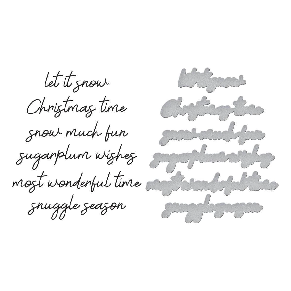 Spellbinders Exclusive - All Seasons Sentiments BetterPress Bundle From The All Seasons Scrapbooking Collection 5 Spellbinders Exclusive - All Seasons Sentiments BetterPress Bundle From The All Seasons Scrapbooking Collection - Image 5