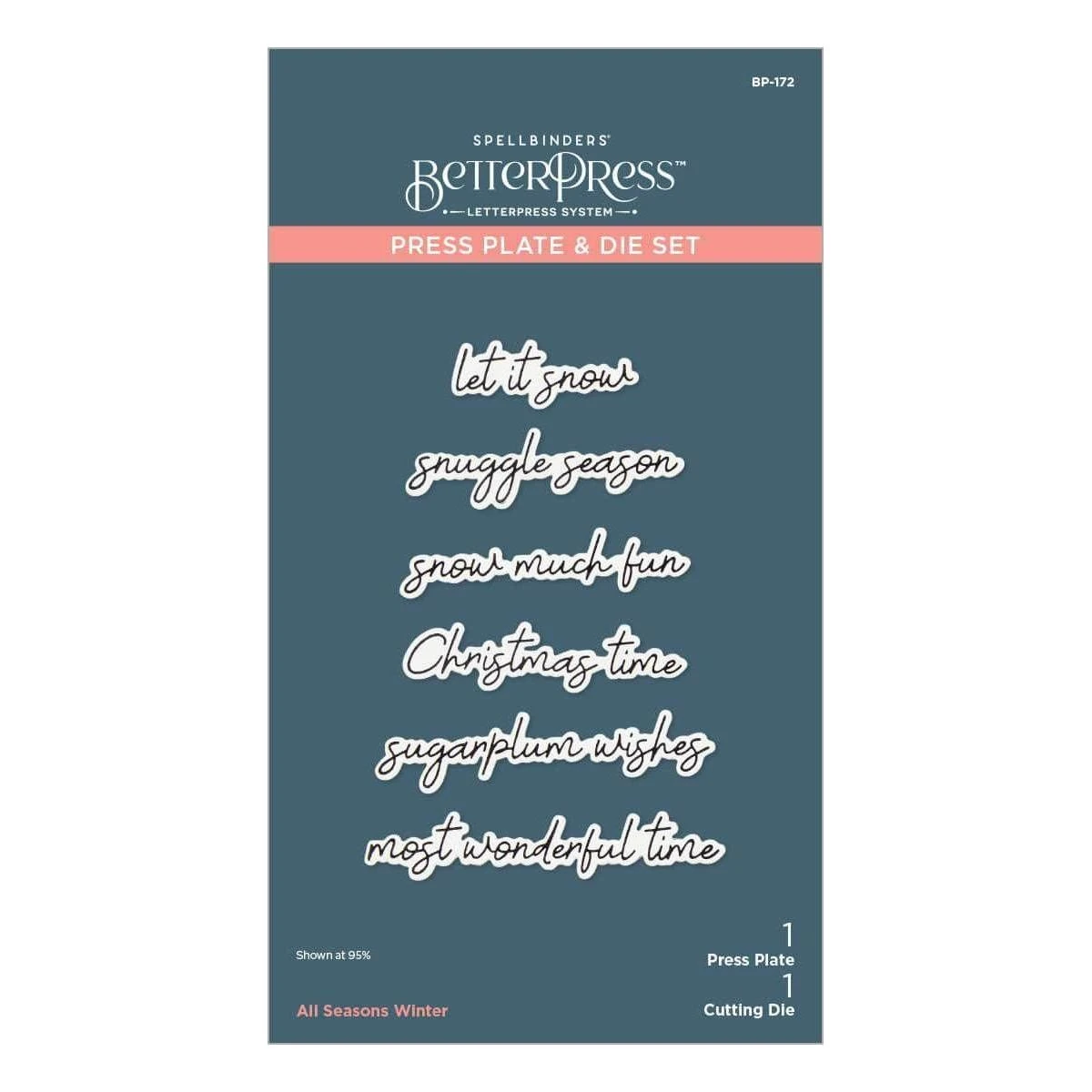 Spellbinders Exclusive - All Seasons Sentiments BetterPress Bundle From The All Seasons Scrapbooking Collection 16 Spellbinders Exclusive - All Seasons Sentiments BetterPress Bundle From The All Seasons Scrapbooking Collection - Image 16