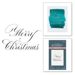 Copperplate Merry Christmas Press Plate From The Copperplate Holiday Sentiments Collection By Paul Antonio