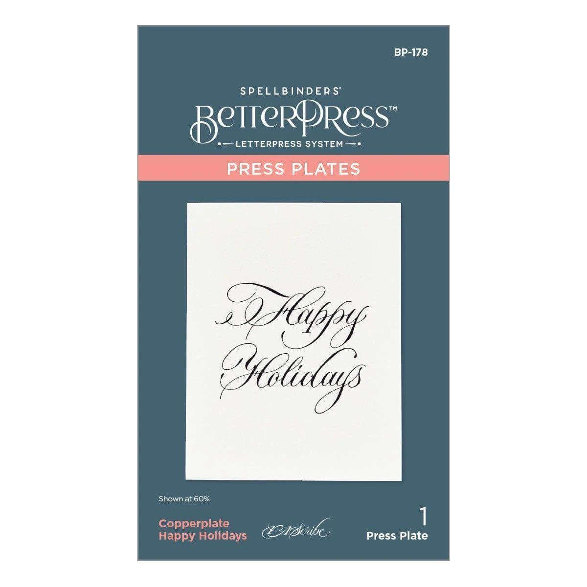 Copperplate Happy Holidays Press Plate From The Copperplate Holiday Sentiments Collection By Paul Antonio 7 Copperplate Happy Holidays Press Plate From The Copperplate Holiday Sentiments Collection By Paul Antonio - Image 7