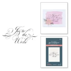 Copperplate Joy To The World Press Plate From The Copperplate Holiday Sentiments Collection By Paul Antonio