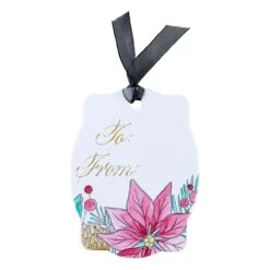 Copperplate Gift Tag Press Plate & Die Set From The Copperplate Holiday Sentiments Collection By Paul Antonio -Woodland Scenics Shop BP 184 Copperplate Holiday Sentiments PAScribe Copperplate Gift Tag Project