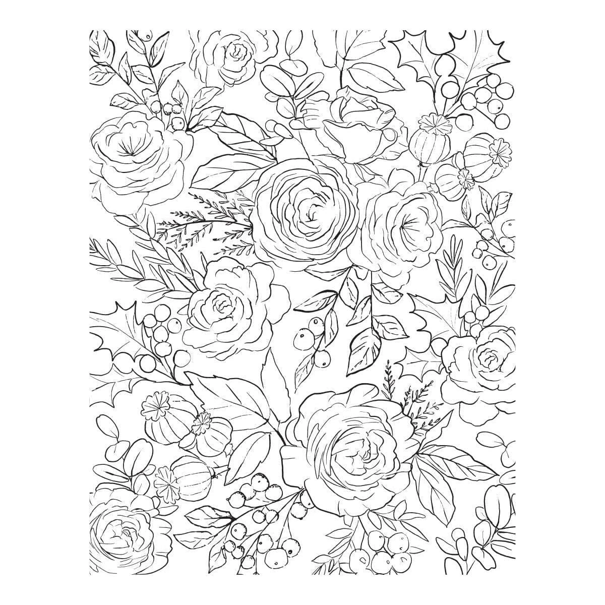 Winter Rose Background Press Plate From The Handmade Holidays Collection 7 Winter Rose Background Press Plate From The Handmade Holidays Collection - Image 7