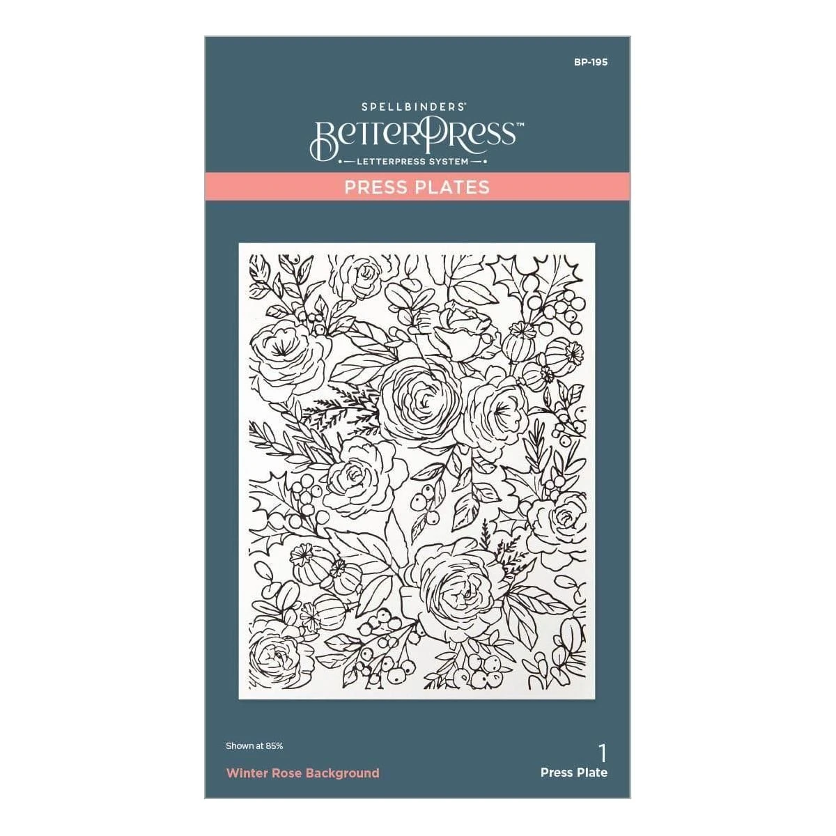 Winter Rose Background BetterPress And Stencil Bundle From The Handmade Holidays Collection 9 Winter Rose Background BetterPress And Stencil Bundle From The Handmade Holidays Collection - Image 9