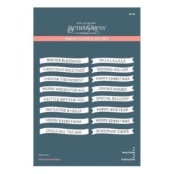 Mistletoe Greetings Press Plate & Die Set From The Home For The Holidays Collection -Woodland Scenics Shop BP 199 Home for the Holidays Mistletoe Greetings Pac