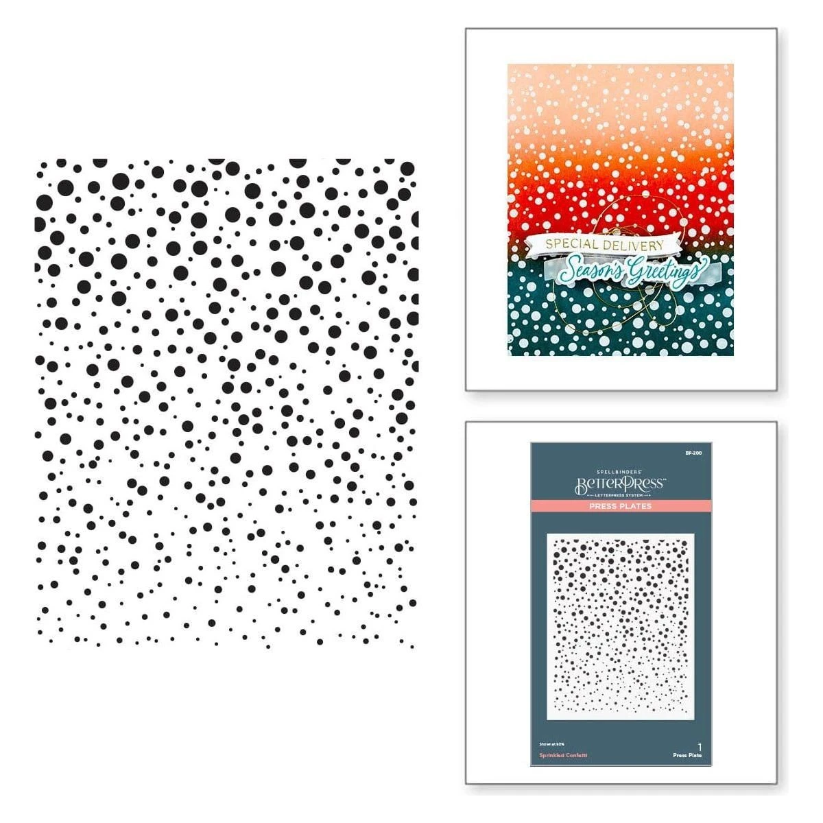 Sprinkled Confetti Press Plates From The Home For The Holidays Collection 1 Sprinkled Confetti Press Plates From The Home For The Holidays Collection