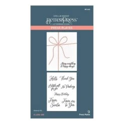 A Little Gift Press Plates From The Dancin' Christmas Friends Collection -Woodland Scenics Shop BP 202 Dancin Christmas Friends A Little Gift Pac