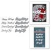 Sending Joy Sentiments Press Plate & Die Set From The Home For The Holidays Collection