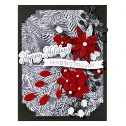 Sending Joy Sentiments Press Plate & Die Set From The Home For The Holidays Collection -Woodland Scenics Shop BP 204 Home for the Holidays Sending Joy Sentiments Project