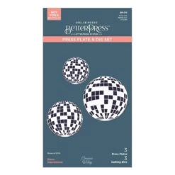 Disco Impressions Press Plate & Die Set From The Shine Bright Collection By Carissa Wiley -Woodland Scenics Shop BP 210 Shine Bright Carissa Wiley Disco Impressions Pac