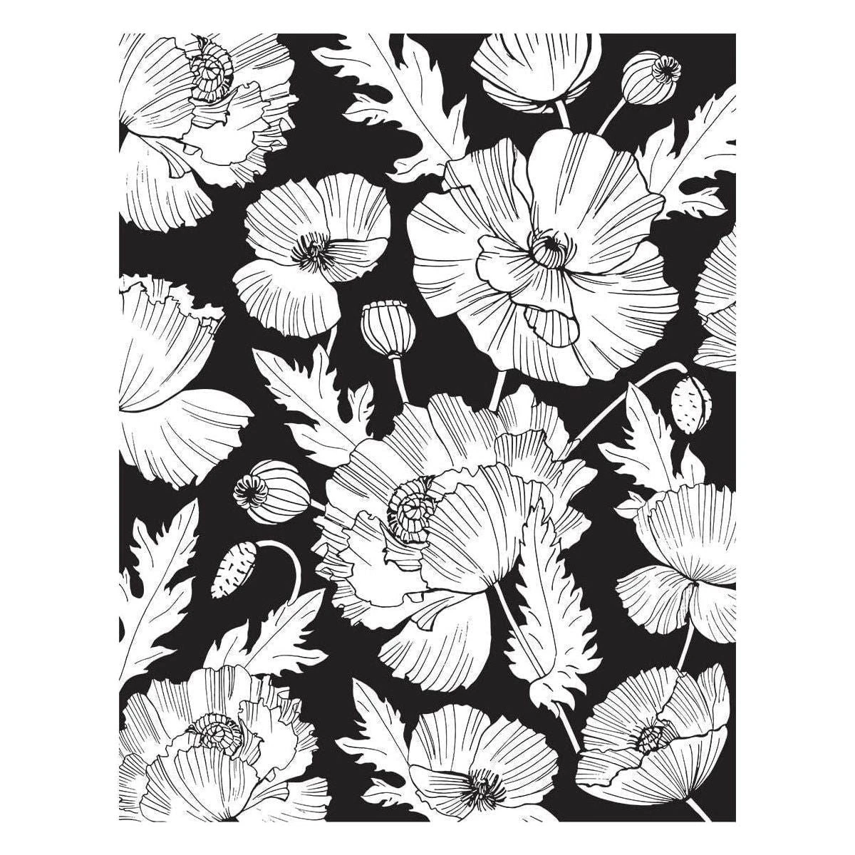 Poppy Background Press Plate From The Yana's Poppies Collection By Yana Smakula 9 Poppy Background Press Plate From The Yana's Poppies Collection By Yana Smakula - Image 9