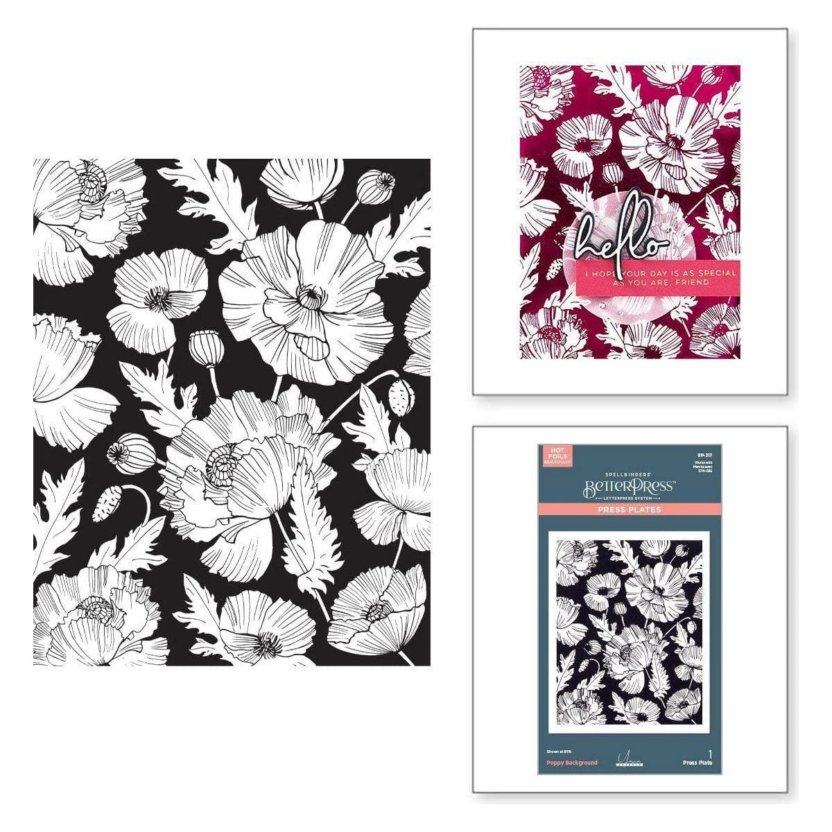 Poppy Background Press Plate From The Yana's Poppies Collection By Yana Smakula 1 Poppy Background Press Plate From The Yana's Poppies Collection By Yana Smakula