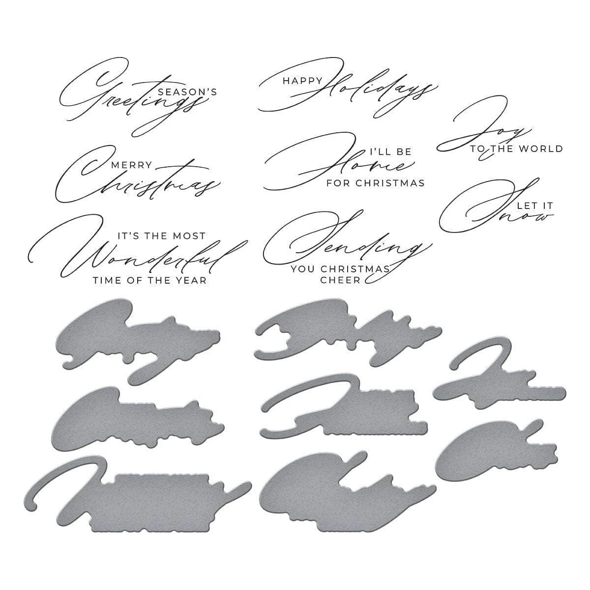 Home For Christmas Sentiments Press Plate & Die Set From The Amaryllis Christmas Collection By Yana Smakula 3 Home For Christmas Sentiments Press Plate & Die Set From The Amaryllis Christmas Collection By Yana Smakula - Image 3