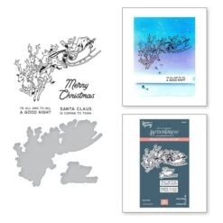 Santa's Sleigh Press Plate & Die Set From The Glad Tidings Collection By Simon Hurley