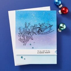 Santa's Sleigh Press Plate & Die Set From The Glad Tidings Collection By Simon Hurley -Woodland Scenics Shop BP 221 Glad Tidings Simon Hurley santas sleigh Project 2