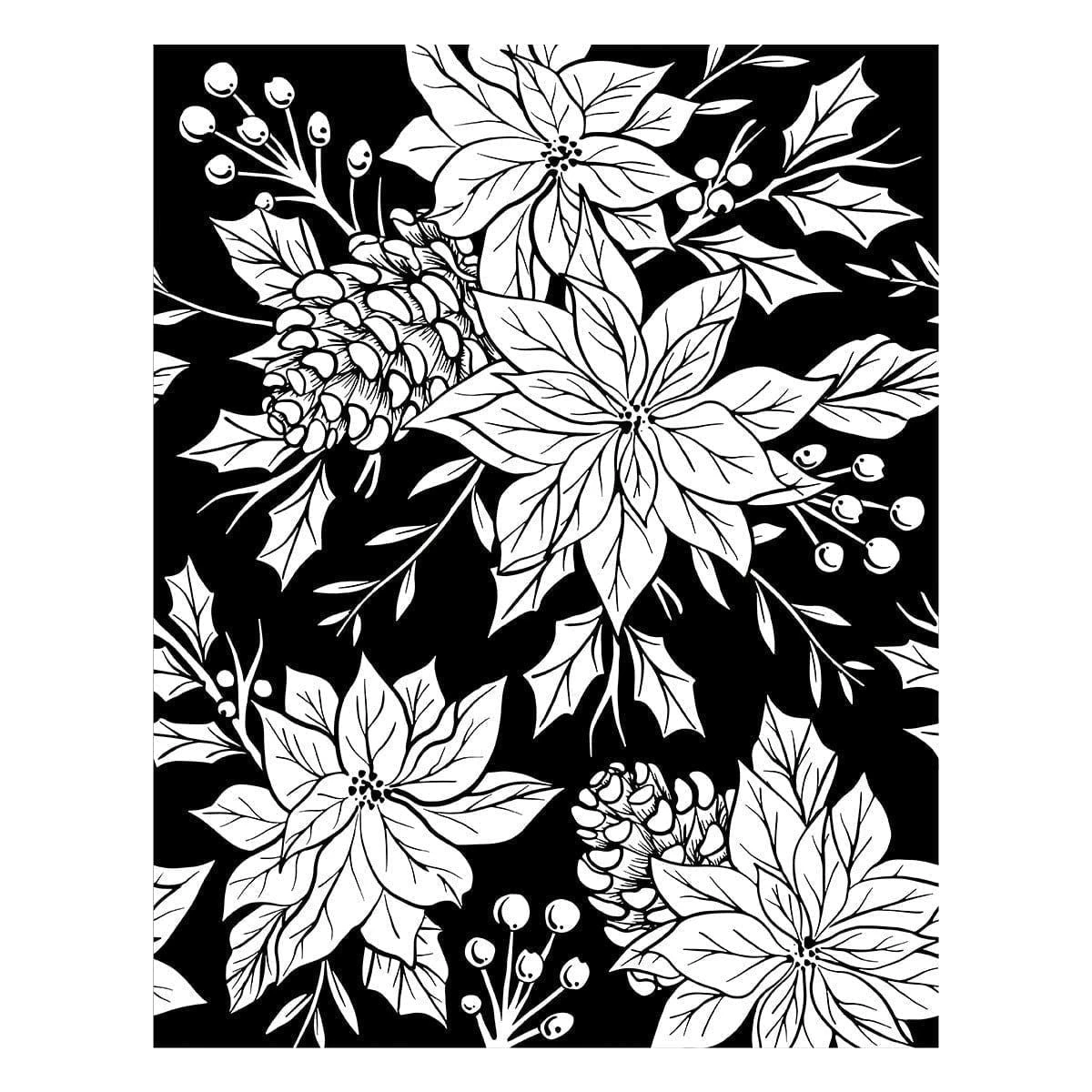 Festive Poinsettias Press Plate From The Amaryllis Christmas Collection By Yana Smakula 3 Festive Poinsettias Press Plate From The Amaryllis Christmas Collection By Yana Smakula - Image 3